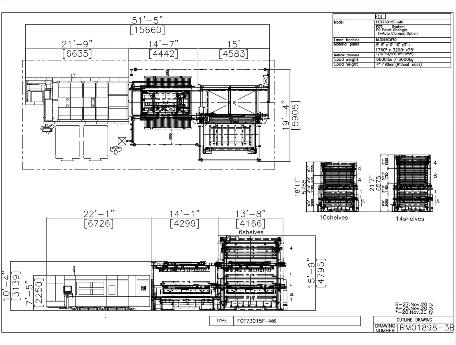 ELEMENT Warehouse Type-R layout drawing